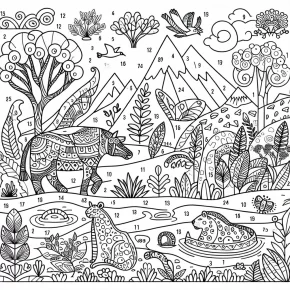 coloring pages by number