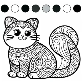 coloring pages cat