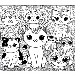 coloring pages cats