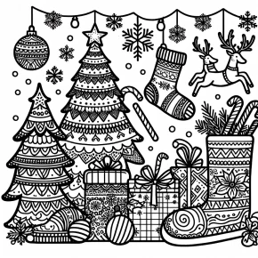 coloring pages christmas printable