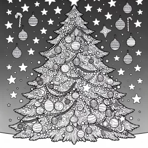 coloring pages christmas tree