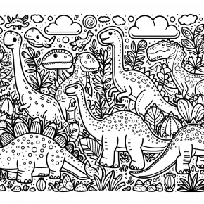 coloring pages dinosaurs