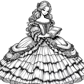 coloring pages disney princess belle