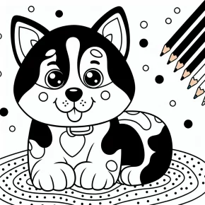 coloring pages dog