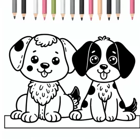 coloring pages dogs