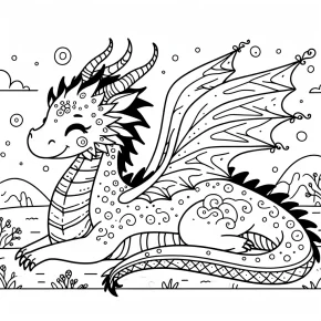 coloring pages dragon