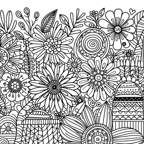 coloring pages for adults easy