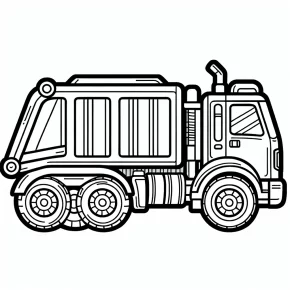 coloring pages garbage truck