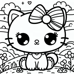 coloring pages hello kitty