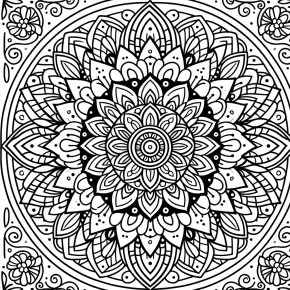 coloring pages mandala