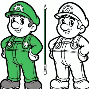 coloring pages mario and luigi