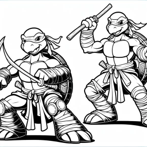 coloring pages ninja turtles