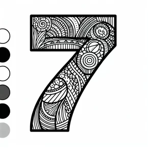 coloring pages number 7