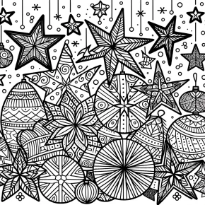 coloring pages of christmas stars