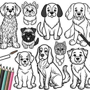 coloring pages of dogs