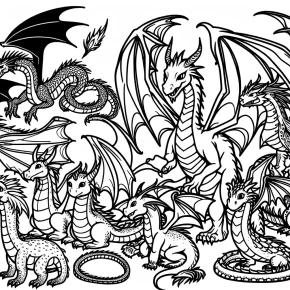 coloring pages of dragons