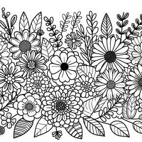 coloring pages of flowers