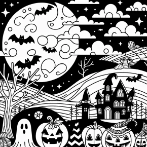 coloring pages of halloween