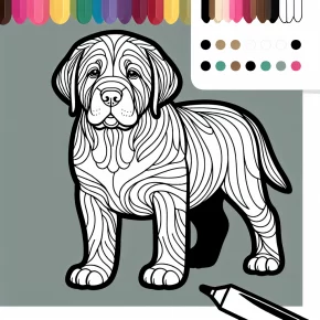 coloring pages of labrador retrievers