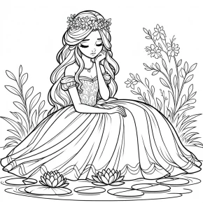 coloring pages of tiana the princess