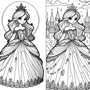 coloring pages princess