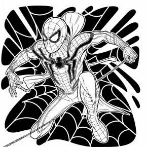 coloring pages spiderman printable