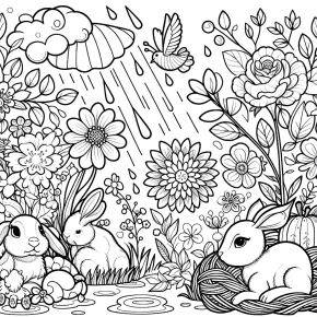 coloring pages spring