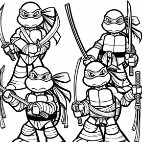 coloring pages teenage mutant ninja turtles