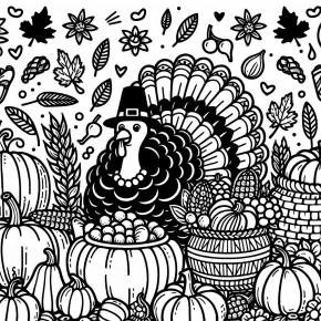 coloring pages thanksgiving