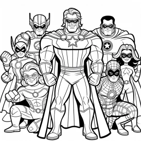 coloring pages the avengers