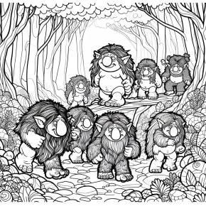 coloring trolls pages