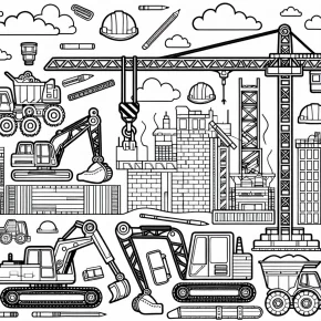 construction coloring pages