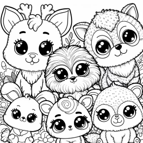 cute animal coloring pages