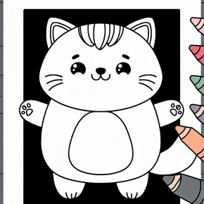 cute cat coloring pages