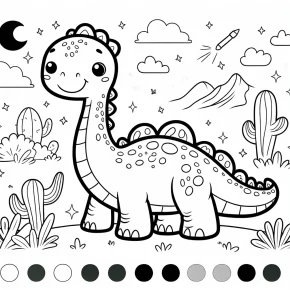 cute dinosaur coloring pages