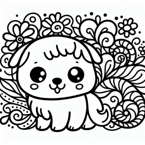 cute dog coloring pages