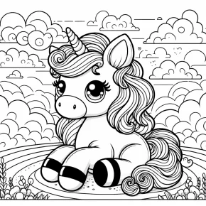 cute unicorn coloring pages