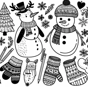 december coloring pages