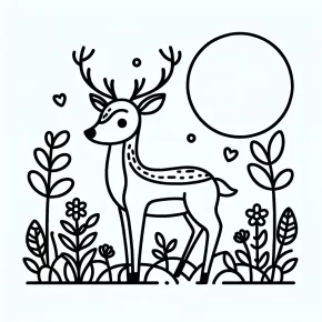 deer coloring pages