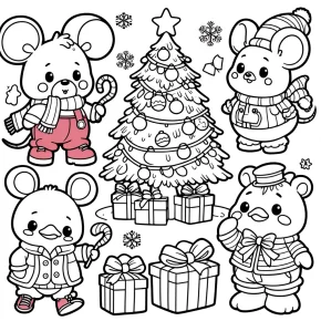 disney christmas coloring pages