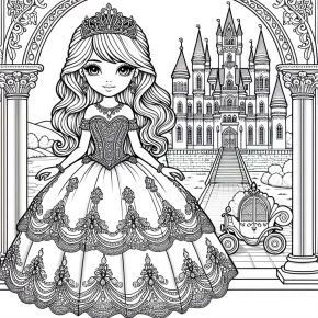 disney princess coloring page