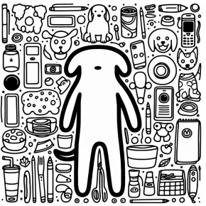 dog man coloring pages