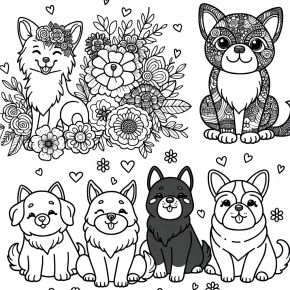 dogs coloring pages