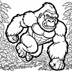 donkey kong coloring pages