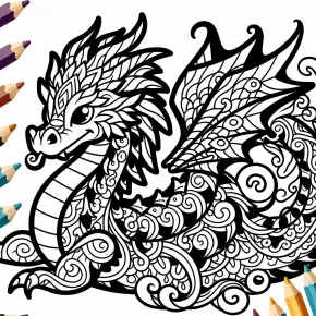 dragon coloring pages