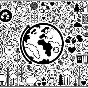 earth day coloring page