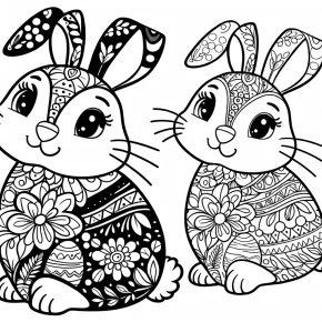 easter bunny coloring pages