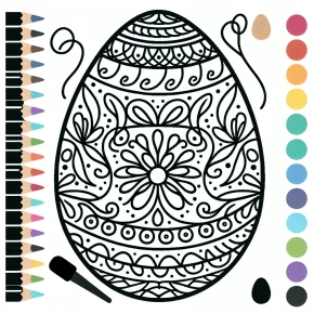 easter egg coloring page