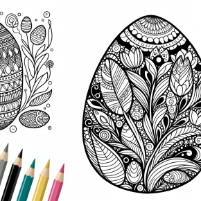 easter egg coloring pages