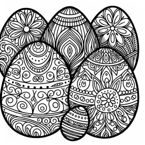 easter egg printable coloring pages